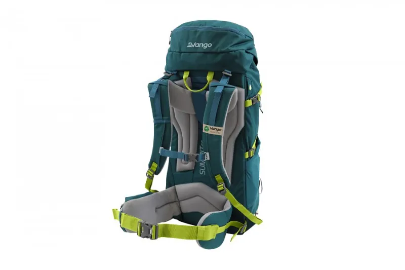Vango Summit 65L Trekking Backpack Deep Teal Green Recycled Fabric-2